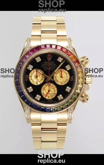 Rolex Cosmograph Daytona 116598BROW Yellow Gold Original Cal.4130 Movement 