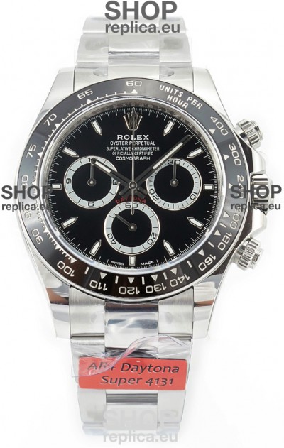 Rolex Cosmograph Daytona 126500 Black Dial Cal.4131 Movement - 904L Steel Watch