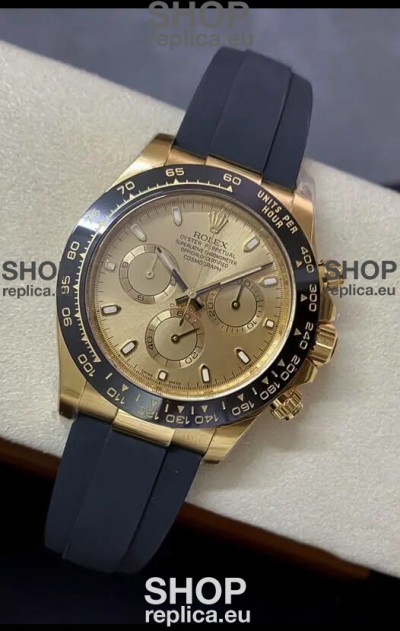 Rolex Cosmograph Daytona 116518LN-0037 Yellow Gold Original Cal.4130 Movement - 904L Steel Watch