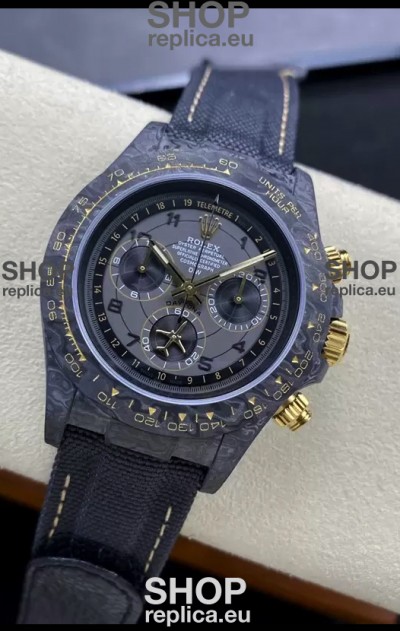 Rolex Cosmograph Daytona DiW AVIA GREY Edition Carbon Fiber Watch - Cal.4130 Movement 
