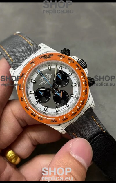 Rolex Cosmograph Daytona DiW OCELLARIS Edition White Carbon Fiber Watch - Cal.4130 Movement 
