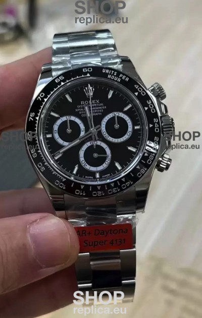 Rolex Cosmograph Daytona M126500LN Black Dial Original Cal.4131 Movement - 904L Steel Watch