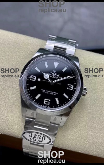 Rolex Explorer I M124270 Black Dial 36MM - 904L Steel in ETA 3230 Movement 