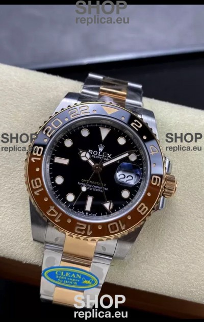 Rolex GMT Masters II M126711CHNR-0002 Everose Two Tone Gold Swiss Replica 1:1 Mirror Watch