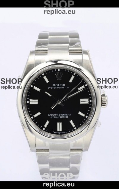 Rolex Oyster Perpetual REF#126000 36MM Swiss Movement Swiss Replica Black Dial 904L Steel 1:1 Mirror Replica Watch