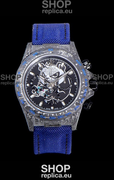Rolex Daytona DiW Edition PANDA Edition Forged Cabon Casing 1:1 Mirror Replica