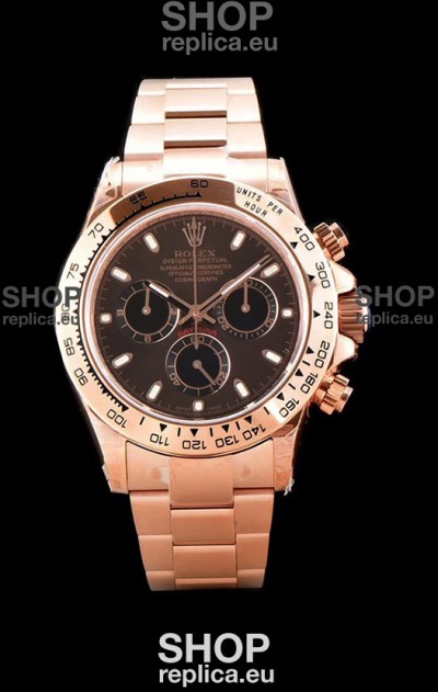 Rolex Daytona 116505 Rose Gold Original Cal.4130 Movement - 1:1 Mirror 904L Steel Watch