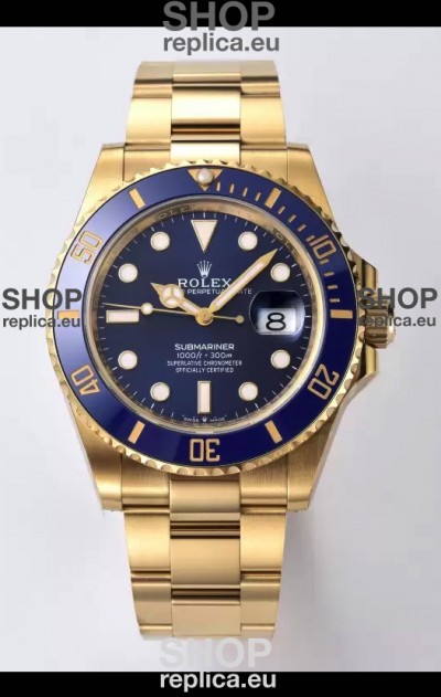 Rolex Submariner 41MM Date Ceramic Gold m126618lb - Replica 1:1 Mirror - Ultimate 904L Steel Watch