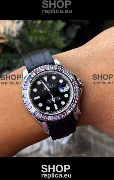 Rolex Yachtmaster 126679 White Gold Diamonds Cal.3235 Swiss 1:1 Ultimate 904L Steel Watch