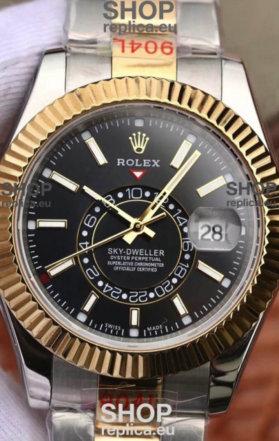 Rolex Sky-Dweller Oystersteel and Yellow Gold Oyster 42MM 1:1 Mirror Replica Watch 