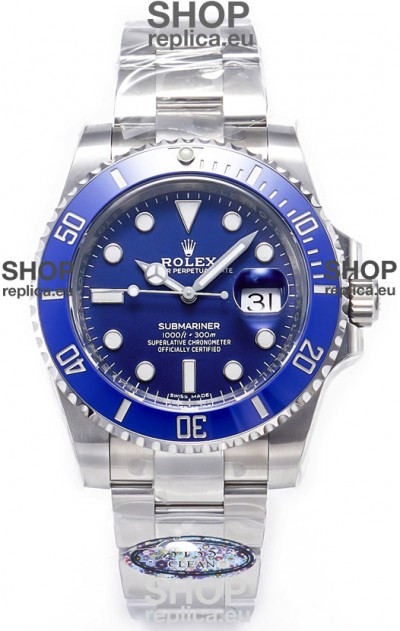 Rolex Submariner Super Clone 40MM White Gold Plating 116619LB - Replica 1:1 Mirror Watch 