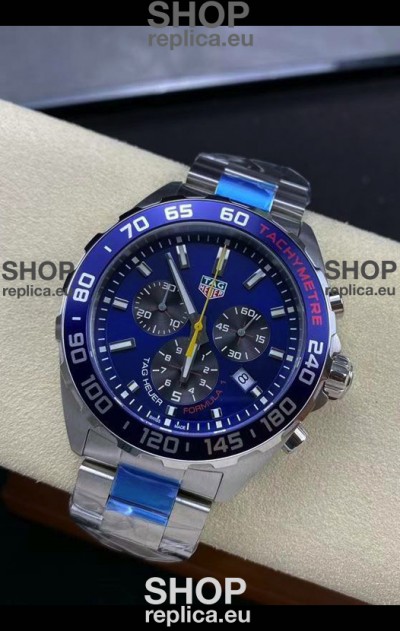 Tag Heuer F1 Edition Swiss Quartz Watch in Blue Dial Stainless Steel Casing 