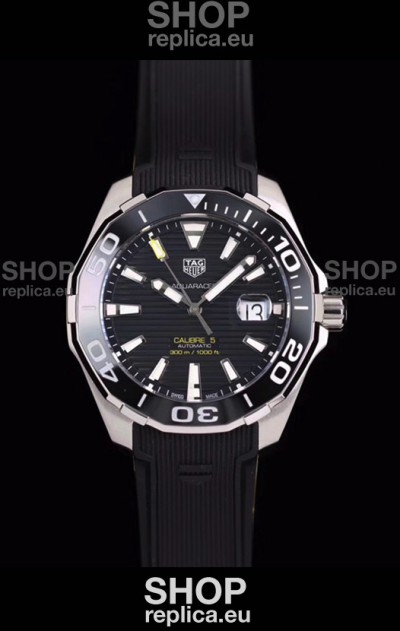 Tag Heuer Aquaracer Calibre 5 1:1 Mirror Replica Watch Black Dial