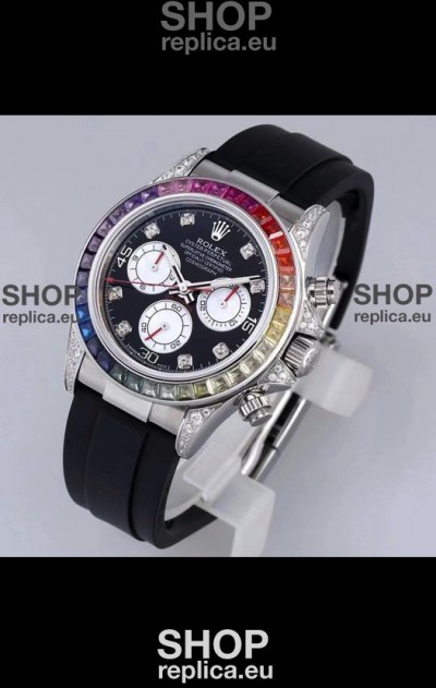 Rolex Cosmograph Daytona 116598 904L Stainless Steel 1:1 Mirror Cal.4130 Movement Watch 