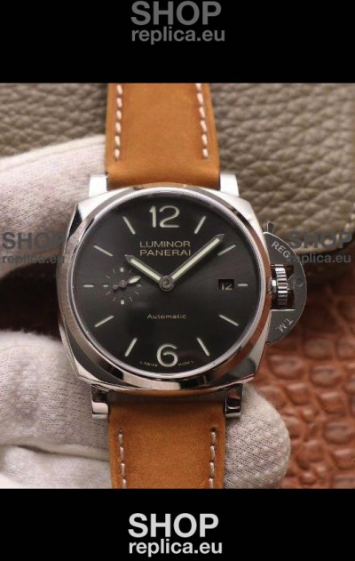 Panerai Luminor DUE PAM904 Edition 1:1 Mirror Swiss Replica Watch in Steel Casing 42MM