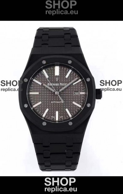Audemars Piguet Royal Oak PVD Coated Swiss Replica Watch 3120 Swiss Movement - Grey Dial 