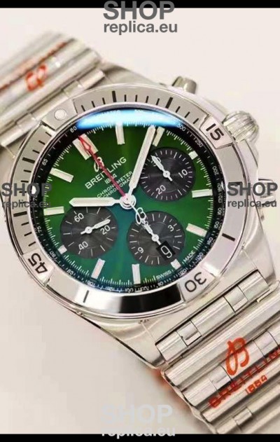 Breitling Chronomat B01 42 Edition Swiss 904L Steel Casing Green Dial 1:1 Mirror Replica Watch