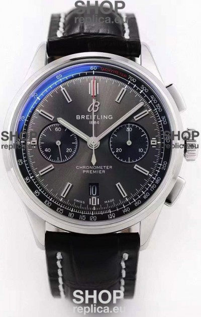 Breitling Premier B01 Chronograph 42 Edition Watch 1:1 Mirror Quality in Grey Dial 