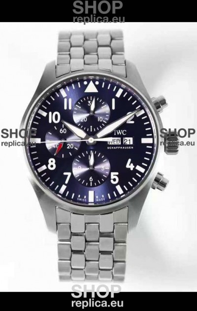 IWC Pilot Chronograph Le Petit Prince Edition Blue Dial 1:1 Mirror Replica Watch