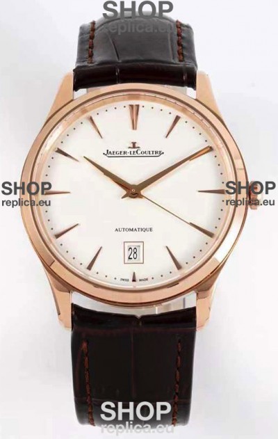 Jaeger LeCoultre Master Ultra Thin Rose Gold Swiss 1:1 Mirror Replica Watch