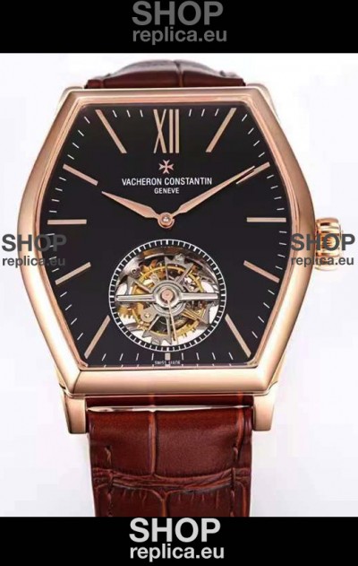 Vacheron Constantin Malte Tourbillon 1:1 Mirror Quality Rose Gold Swiss Replica Watch 