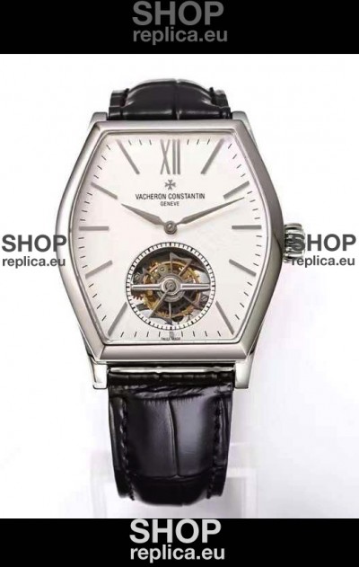 Vacheron Constantin Malte Tourbillon 1:1 Mirror Stainless Steel Swiss Replica White Dial