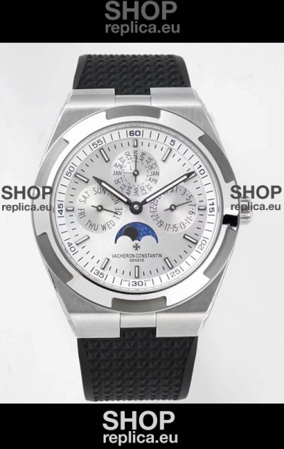 Vacheron Constantin Overseas Perpetual Calendar Ultra-Thin Steel Dial Steel Casing Replica