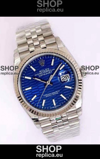 Rolex Datejust Fluted-Motif Dial 41MM Cal.3135 Movement Swiss Replica Watch in 904L Steel Casing