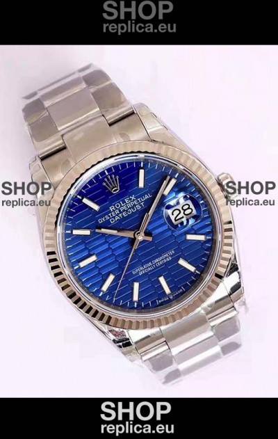 Rolex Datejust Fluted-Motif Dial 41MM Cal.3135 Movement Swiss Replica Watch in 904L Steel Casing