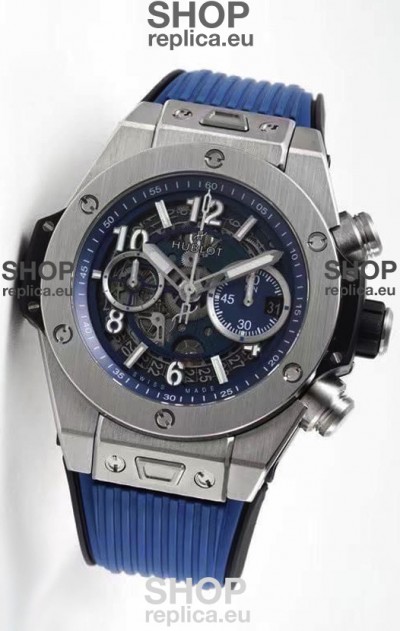 Hublot Big Bang Unico Titanium Blue 1:1 Mirror Edition Swiss Replica Watch