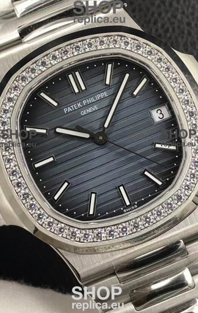 Patek Philippe Nautilus 5713/1G 904L Steel 2023 Updated Mirror Replica Watch - Blue Dial