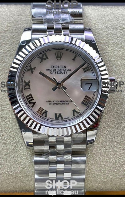 Rolex Datejust 178384 31MM Swiss Replica in 904L Steel in Pearl Dial - 1:1 Mirror Replica