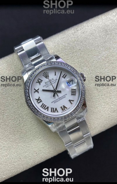 Rolex Datejust 278384 31MM Swiss Replica in 904L Steel in White Dial - 1:1 Mirror Replica