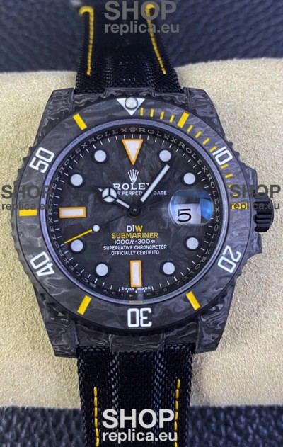 Rolex Submariner DiW Carbon Fiber Edition Swiss Replica Watch - 1:1 Mirror Replica