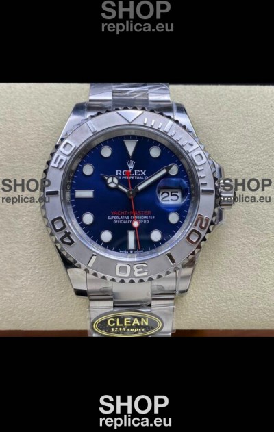 Rolex Yachtmaster 40mm Blue Dial - 1:1 Swiss Replica Watch in 904L Steel Casing