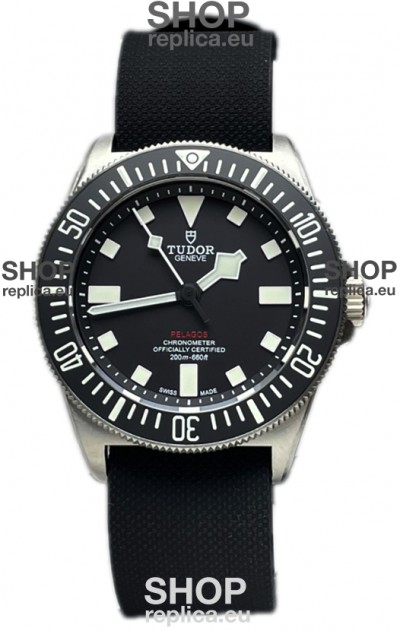 Tudor Pelagos FXD Titanium Casing 1:1 Mirror Replica Black Dial in Black Nato Strap