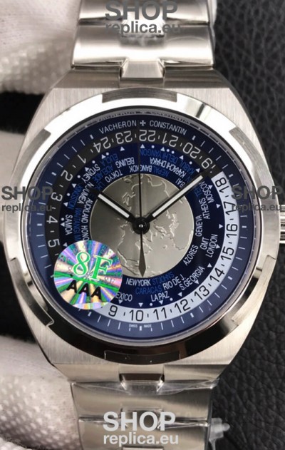 Vacheron Constantin Overseas World Time Edition Blue Dial Swiss Replica Watch 