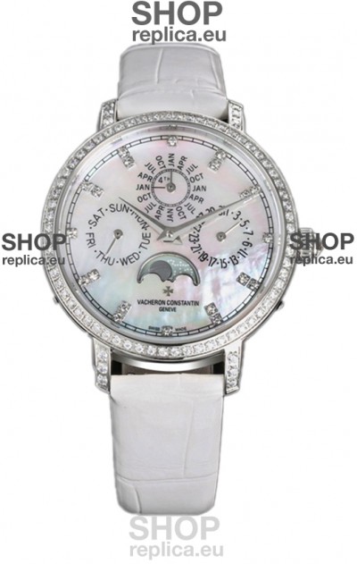 Vacheron Constantin Traditionelle Perpetual Calendar Ultra-Thin White Gold Plating