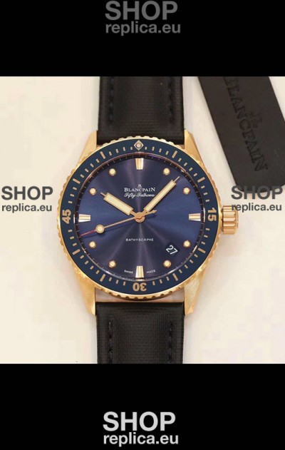 Blancpain Fifty Fathoms BATHYSCAPHE Rose Gold Edition Swiss Replica 1:1 Swiss Watch