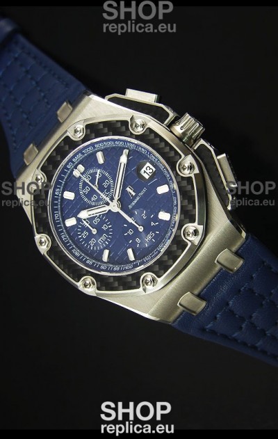 Audemars Piguet Royal Oak Offshore Juan Pablo Montoya Swiss Watch 3120 Movement Blue Dial - 1:1 Mirror