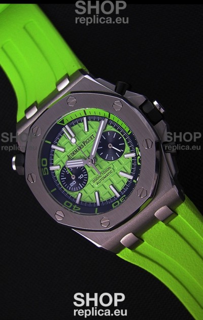 Audemars Piguet Royal Oak Offshore Diver Chronograph Swiss Quartz Replica Watch in Green