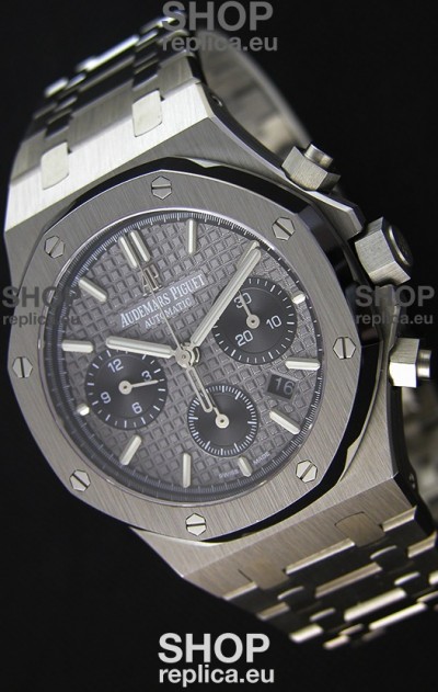 Audemars Piguet Royal Oak Chronograph Slate Grey Dial Steel Strap Swiss Replica Watch 