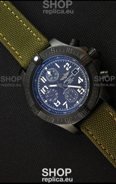 Breitling Avenger Titanium Case Swiss Replica Watch Carbon Dial 1:1 Mirror Replica Watch