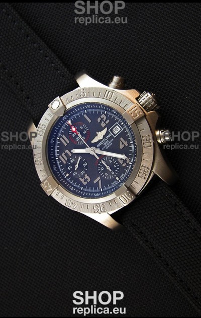 Breitling Avenger Titanium Case Swiss Replica Watch Black Dial 1:1 Mirror Replica Watch