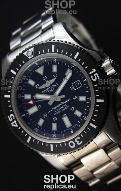 Breitling SuperOcean 44 Special Steel Swiss Replica Watch with Steel Strap