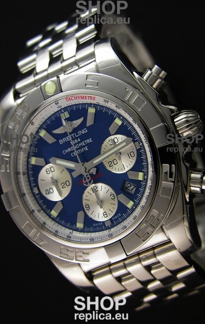 Breitling Chronomat B01 Blue Dial Swiss Replica Watch 1:1 Mirror Replica Edition 
