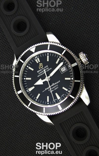 Breitling SuperOcean Heritage II B20 42MM Black Dial Black Bezel Swiss Replica Watch - 1:1 Mirror Edition