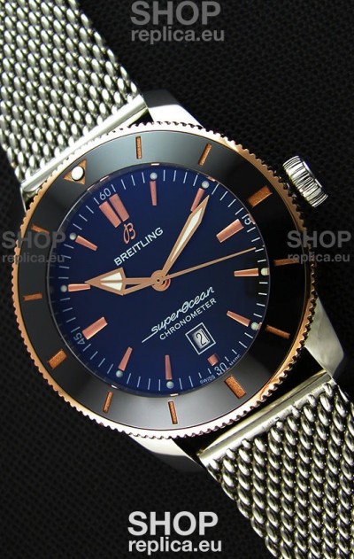 Breitling SuperOcean Heritage II B20 44MM Black Dial Two Tone Bezel 1:1 Mirror Replica