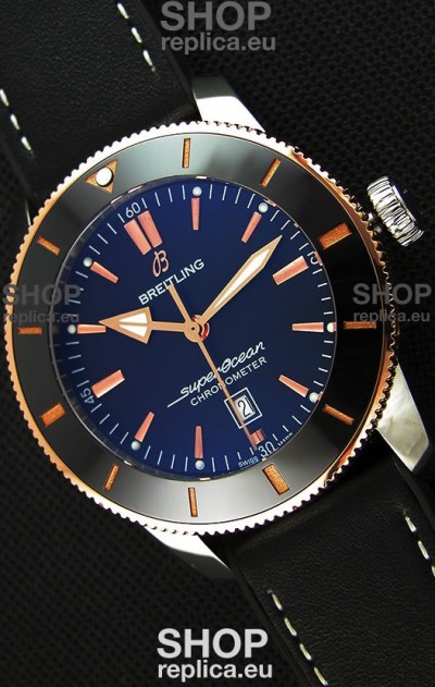 Breitling SuperOcean Heritage II B20 44MM Black Dial Two Tone Bezel 1:1 Mirror Replica