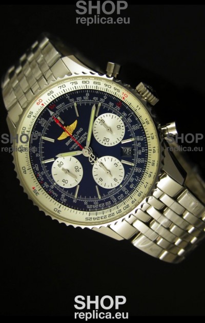 Breitling Navitimer 01 Swiss 1:1 Mirror Updated 2017 Replica Watch in Blue Dial